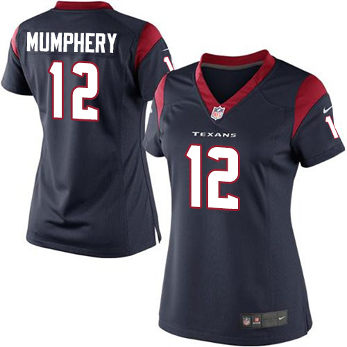 Women's Elite Keith Mumphery Nike Jersey Navy Blue Home - #12 NFL Houston Texans